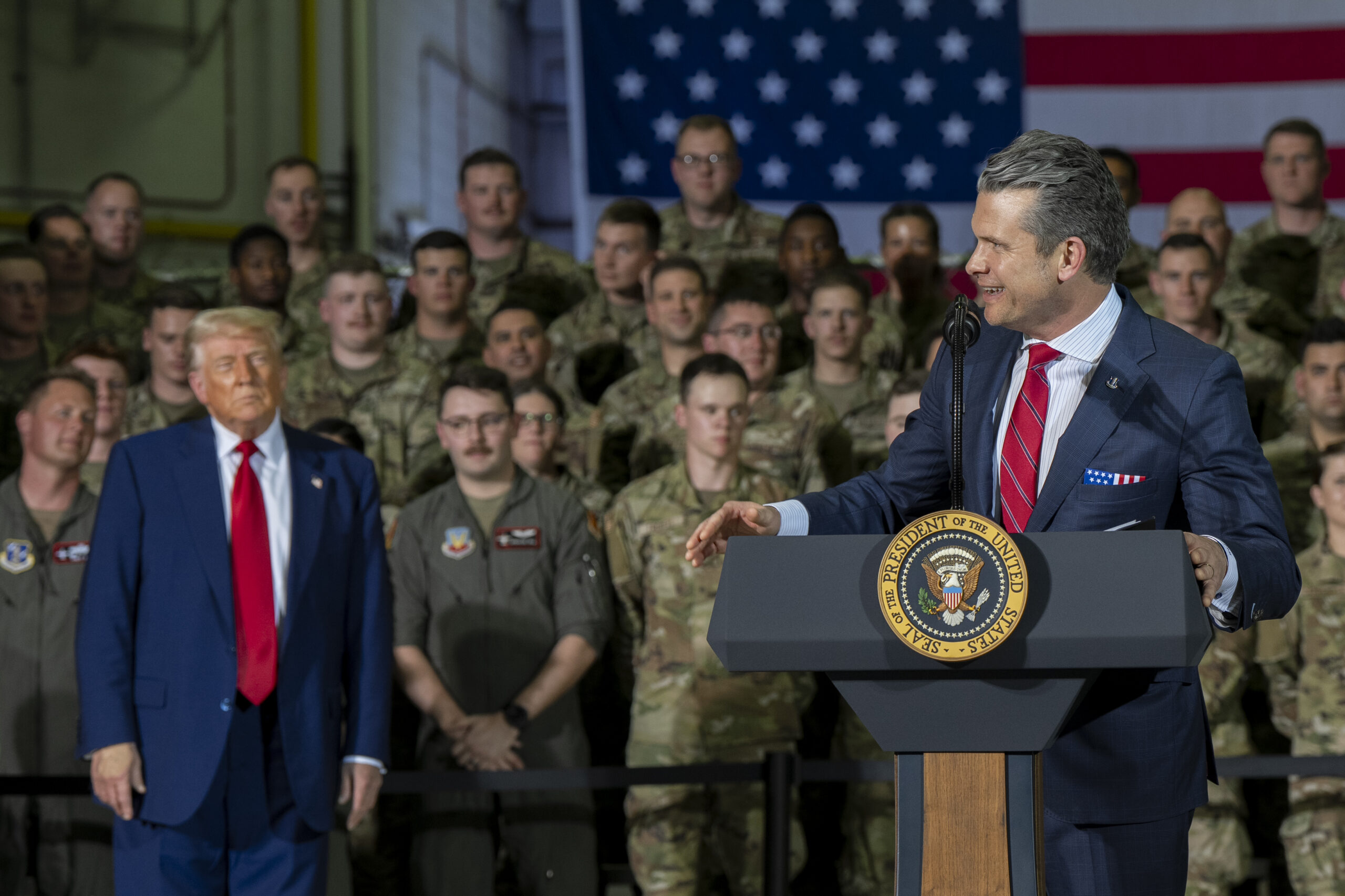 Predsjednik Donald Trump na govoru, Pentagon 2025