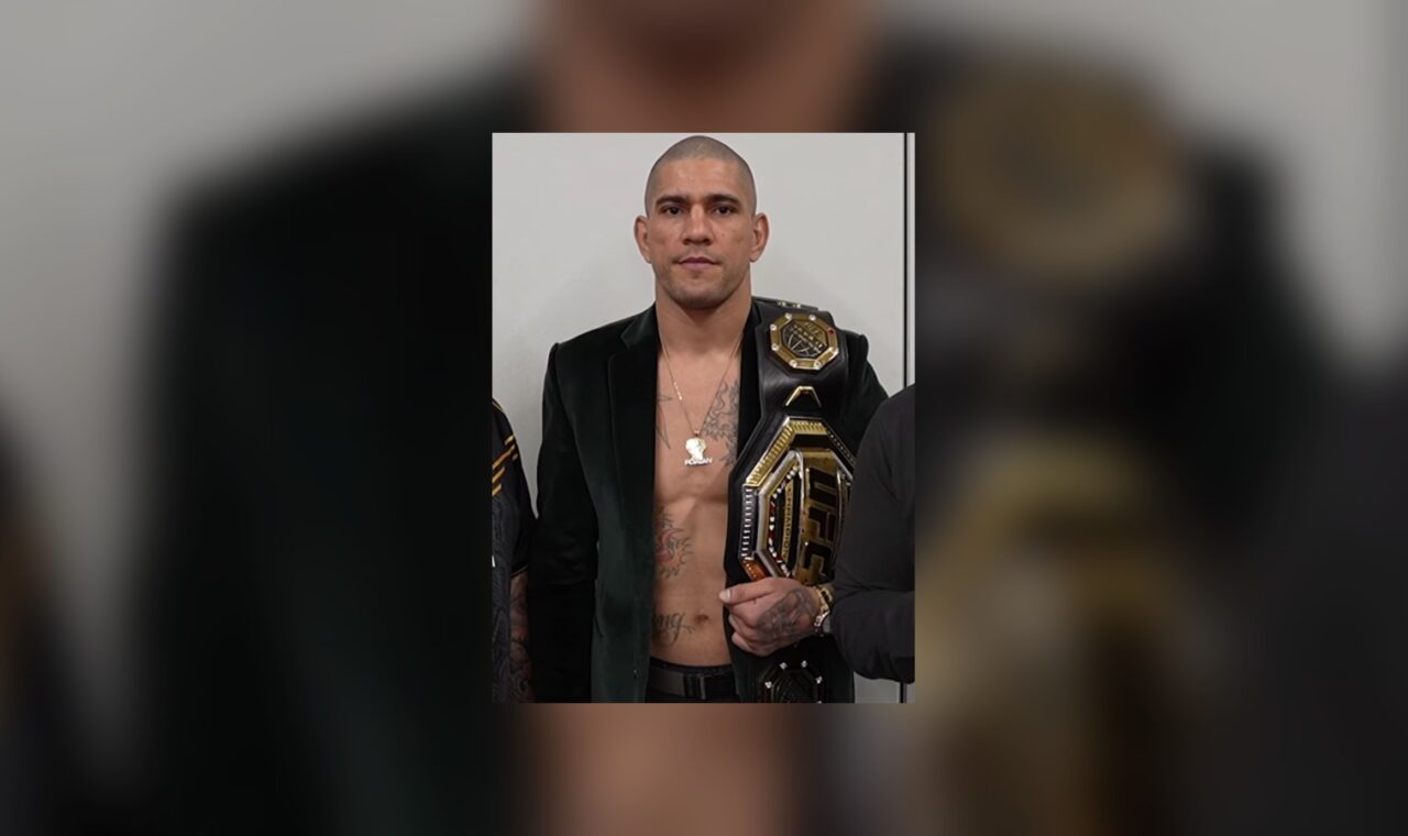 Alex Pereira tokom intervjua nakon UFC 300.