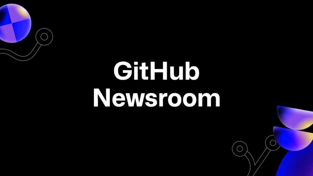 GitHub Newsroom vizual.