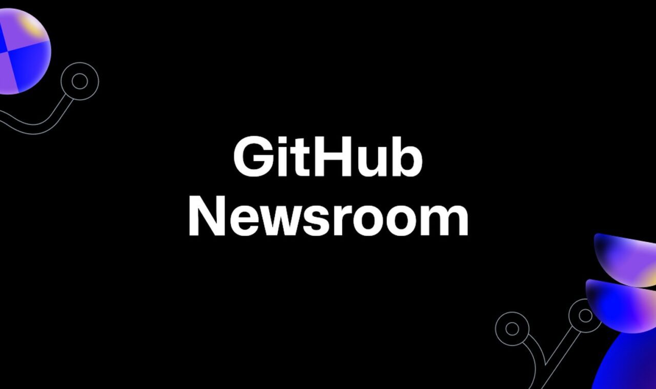 GitHub Newsroom vizual.
