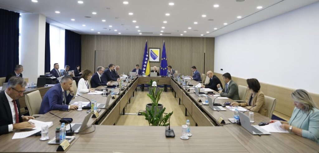 Sjednica Vijeća ministara Bosne i Hercegovine.
