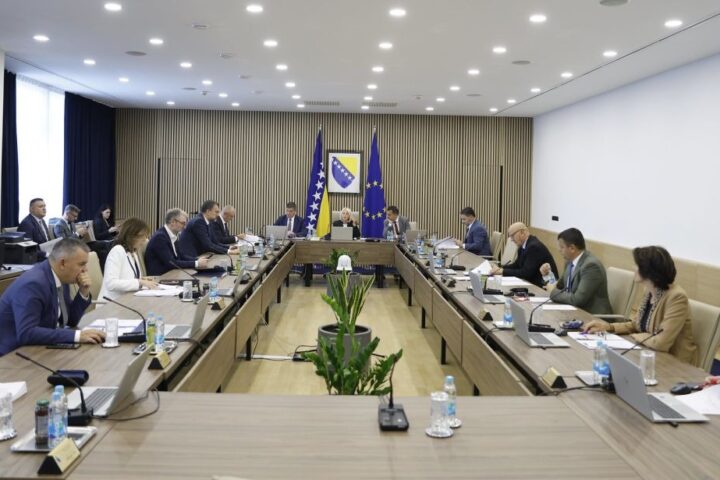 Sjednica Vijeća ministara Bosne i Hercegovine.
