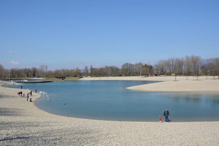 Jezero Bundek u Zagrebu.