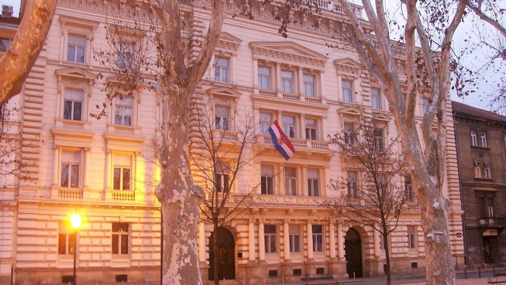 Zgrada suda u Zagrebu.