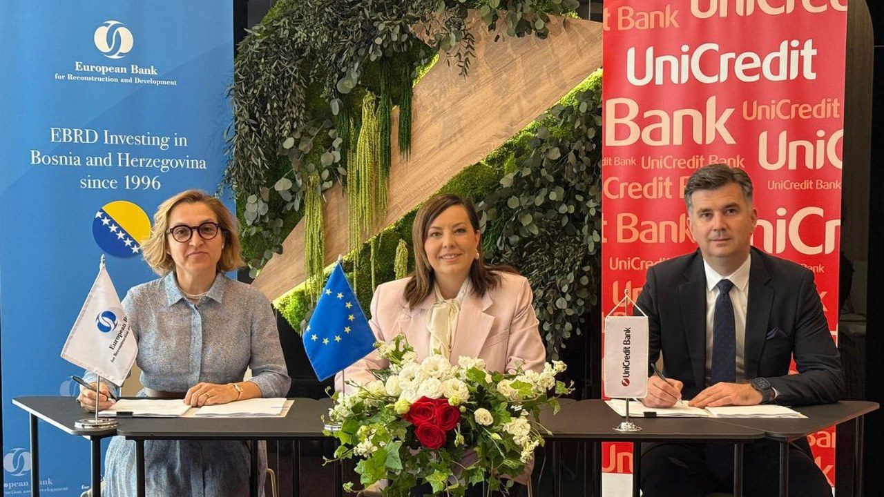 EBRD odobrava 10 milijuna eura UniCredit Banci Mostar za digitalnu i zelenu transformaciju MSP-a u BiH