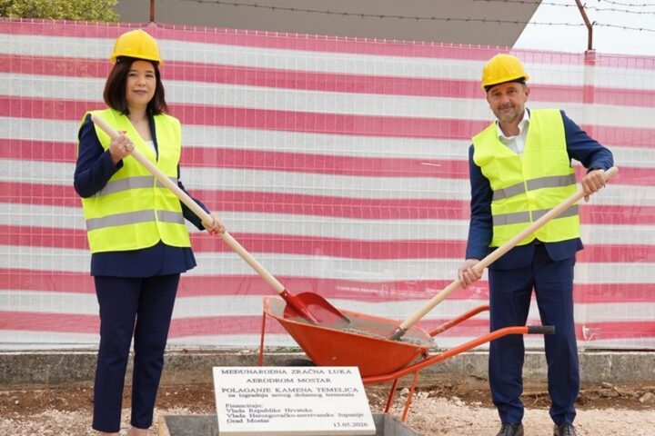 Polaganje kamena temeljca za terminal Aerodroma Mostar