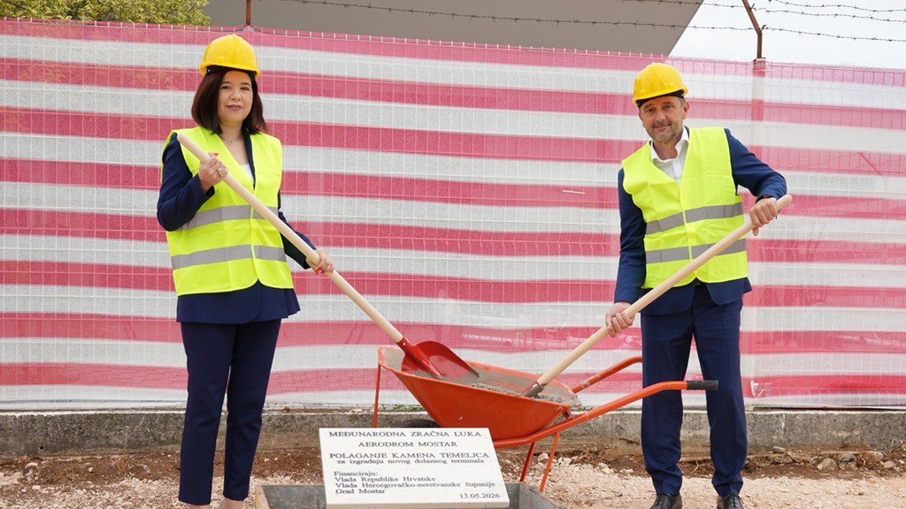Polaganje kamena temeljca za terminal Aerodroma Mostar