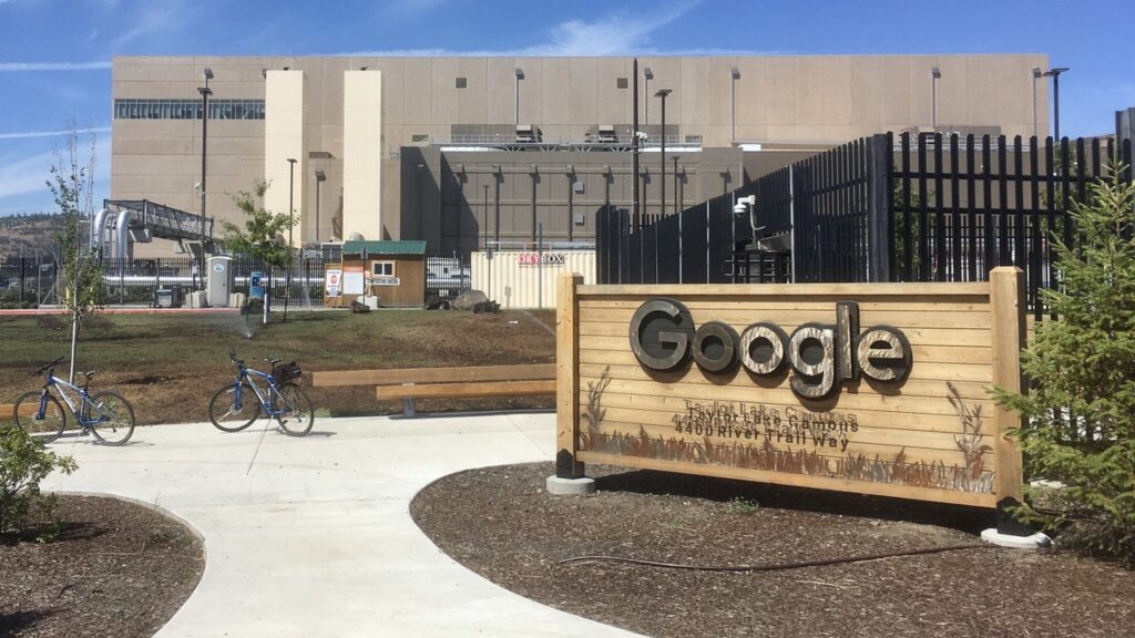 Googleov podatkovni centar kao ilustracija AI infrastrukture, buke i infrazvuka oko podatkovnih centara