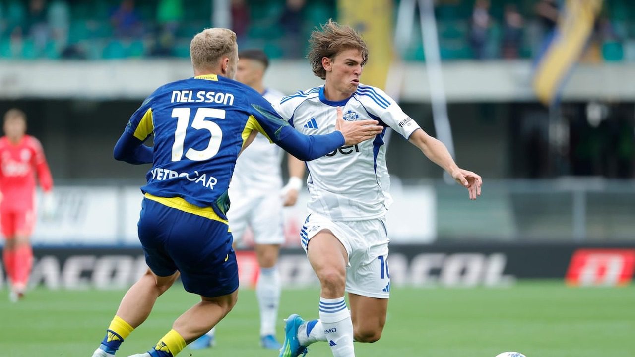 Detalj s utakmice Verona - Como u Serie A