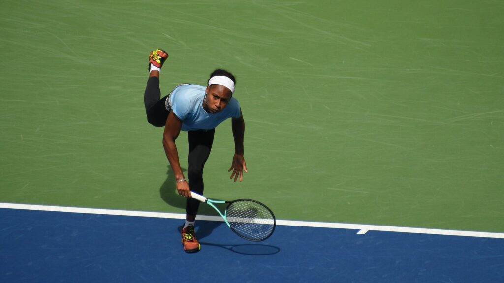 Coco Gauff na teniskom terenu tijekom treninga