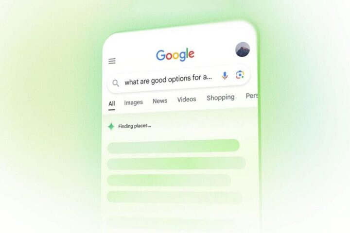 Google Search s AI Overviews prikazom na mobilnom telefonu