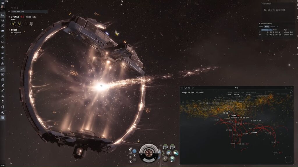 EVE Online i AI trening, ilustracija