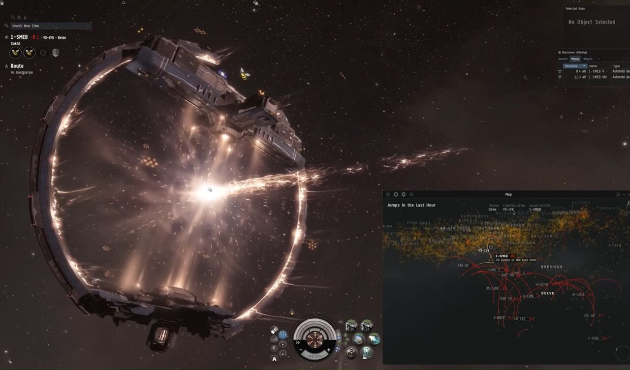 EVE Online i AI trening, ilustracija