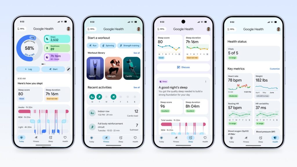 Prikaz aplikacije Google Health, ilustracija iz izvornog članka