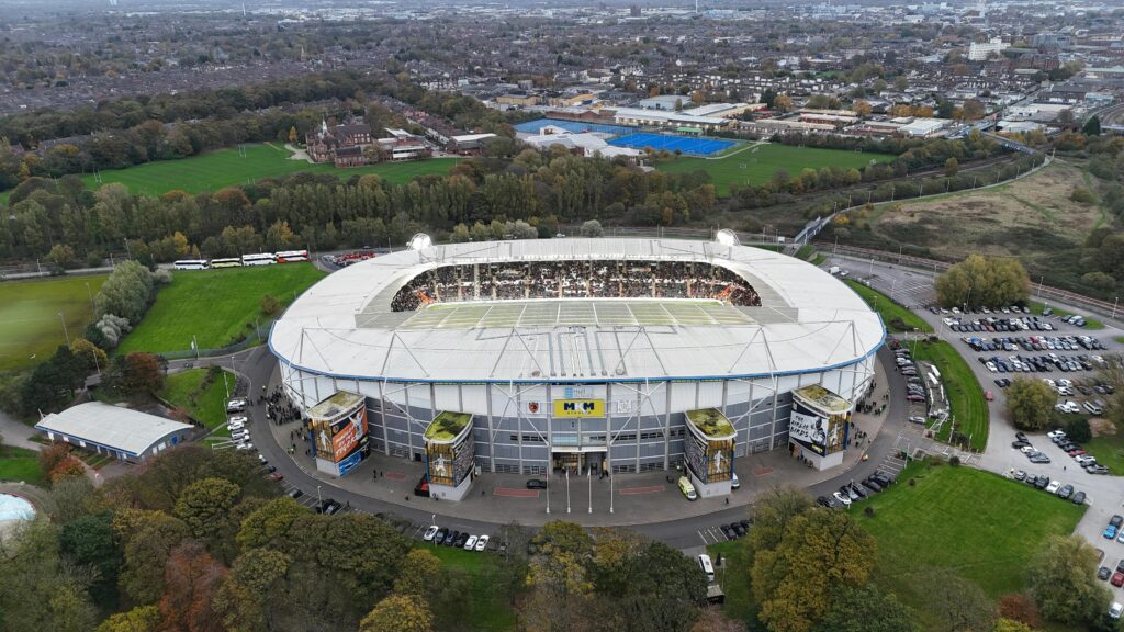 Nogometni stadion iz zraka.
