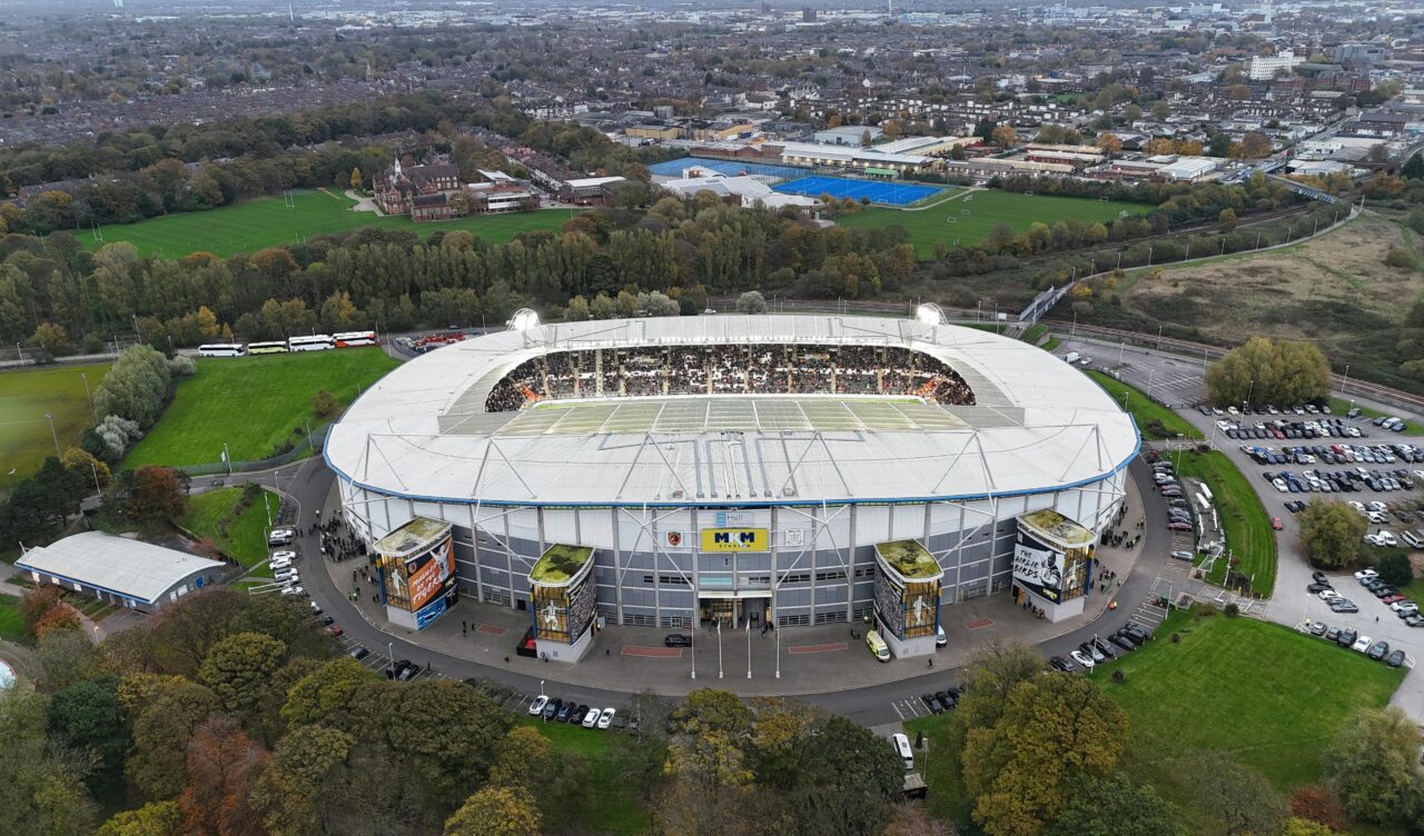 Nogometni stadion iz zraka.