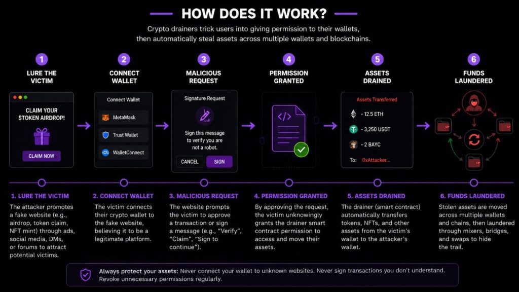 Kako prepoznati crypto drainer prije nego što isprazni vaš novčanik