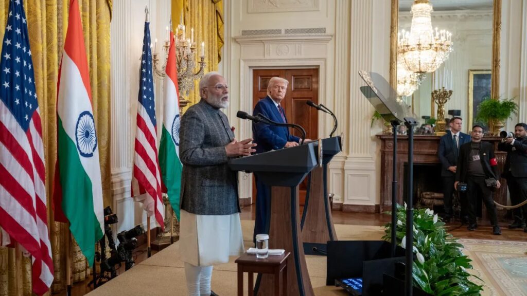 Narendra Modi tijekom službenog obraćanja