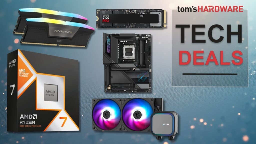 Neweggov AM5 paket s Ryzenom 7 9850X3D, Samsungovim SSD-om od 2 TB i 32 GB RAM-a košta 1.215 dolara