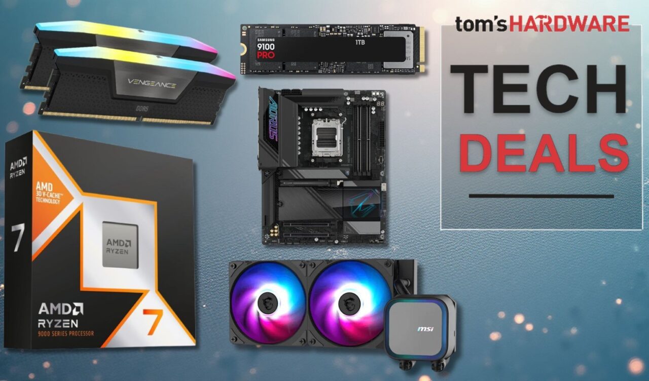 Neweggov AM5 paket s Ryzenom 7 9850X3D, Samsungovim SSD-om od 2 TB i 32 GB RAM-a košta 1.215 dolara