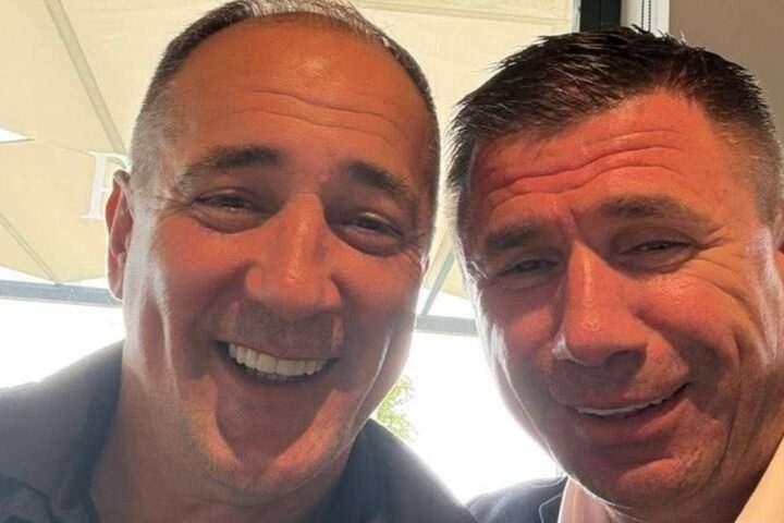 Ivica Pirić i Igor Štimac na druženju u vinariji