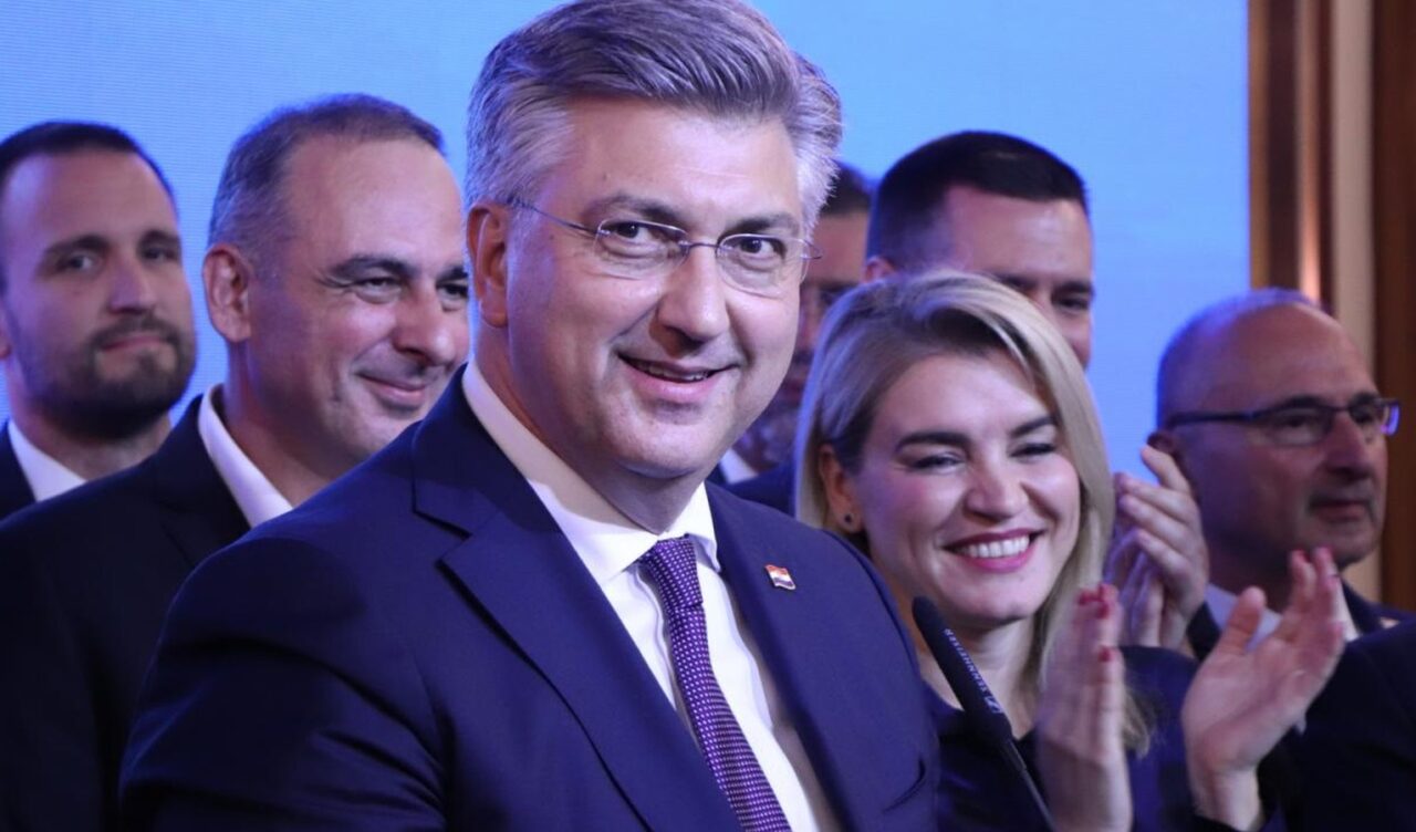 Andrej Plenković na političkom skupu u Hrvatskoj.