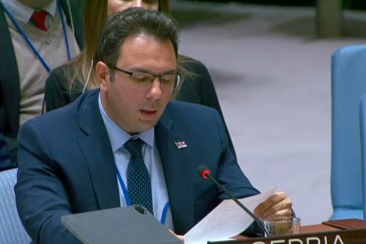 Radomir Ilić govori na sjednici Vijeća sigurnosti UN-a
