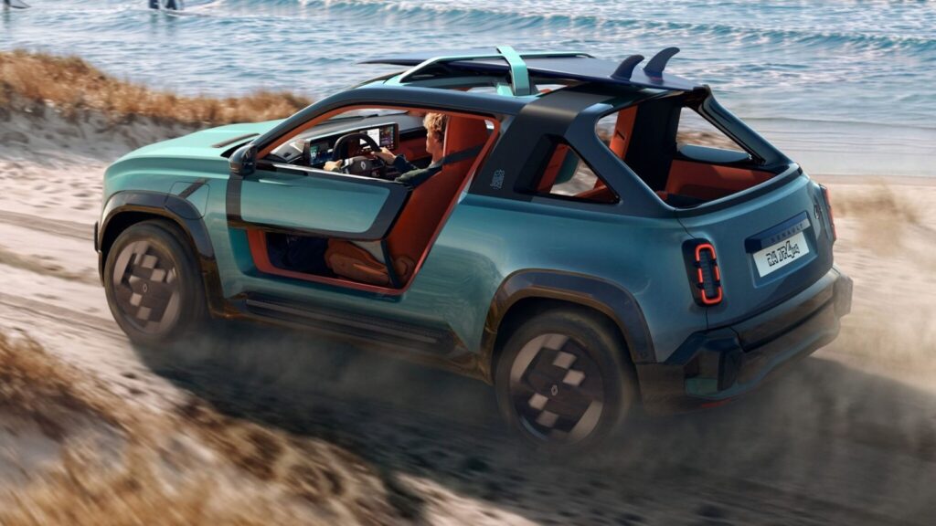 Renault R4 JP4x4 konceptni beach buggy uz more