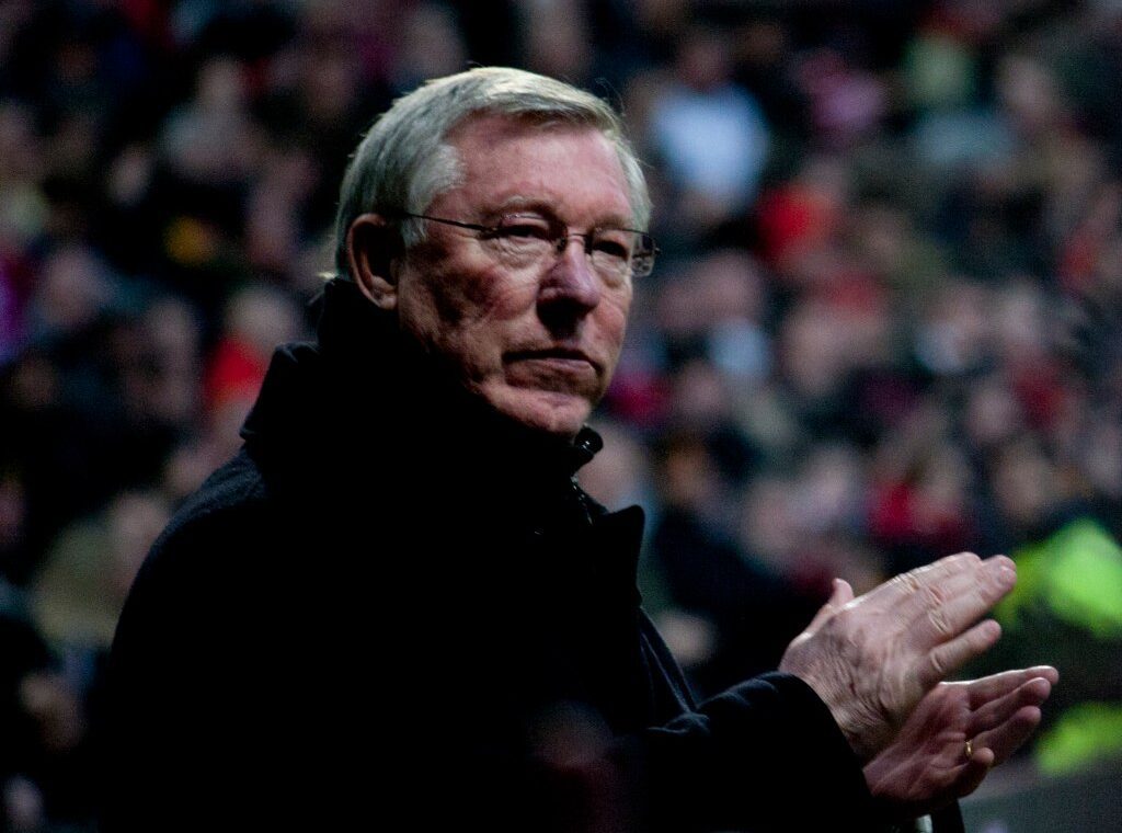 Arhivska fotografija Sir Alexa Fergusona na Old Traffordu 2011. godine