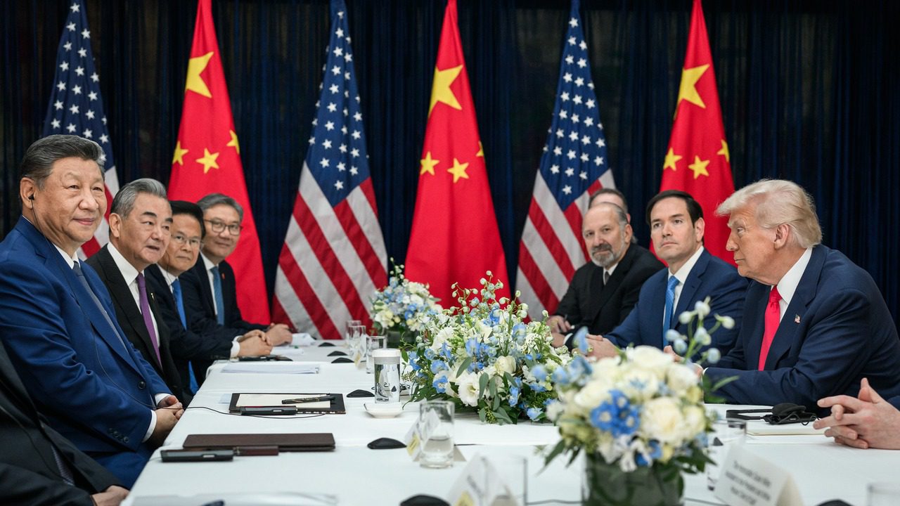 Donald Trump i Xi Jinping na bilateralnom sastanku u Busanu 2025.