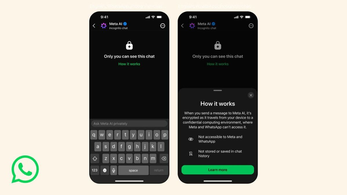 WhatsApp uvodi incognito razgovore s Meta AI-jem