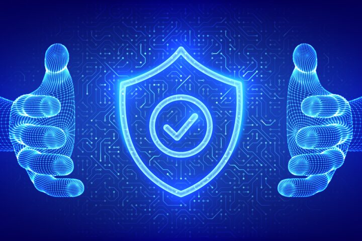 Digitalni simbol cyber sigurnosti.