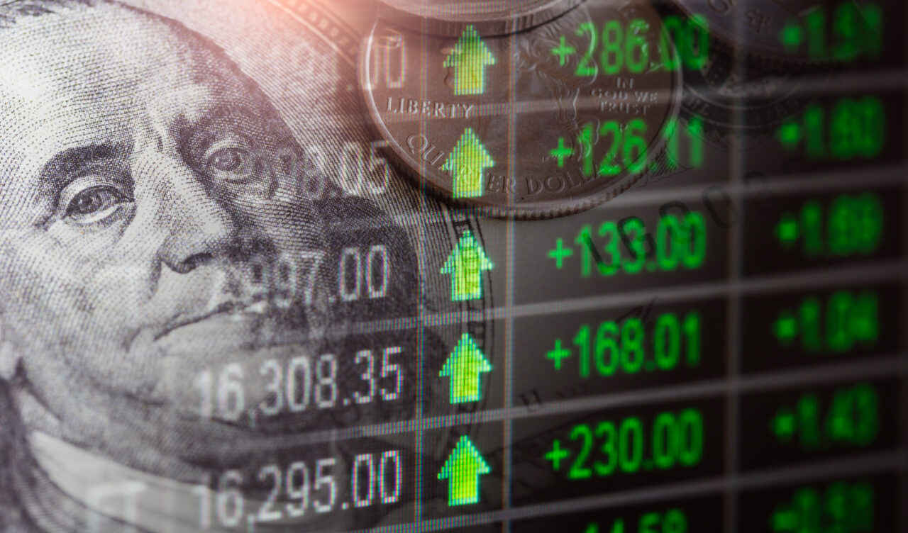 Burzovni grafikon i financijsko trziste, ilustracija
