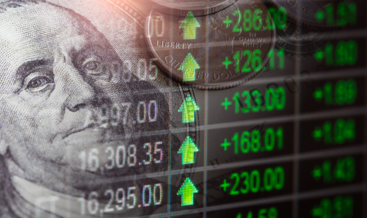 Burzovni grafikon i financijsko trziste, ilustracija