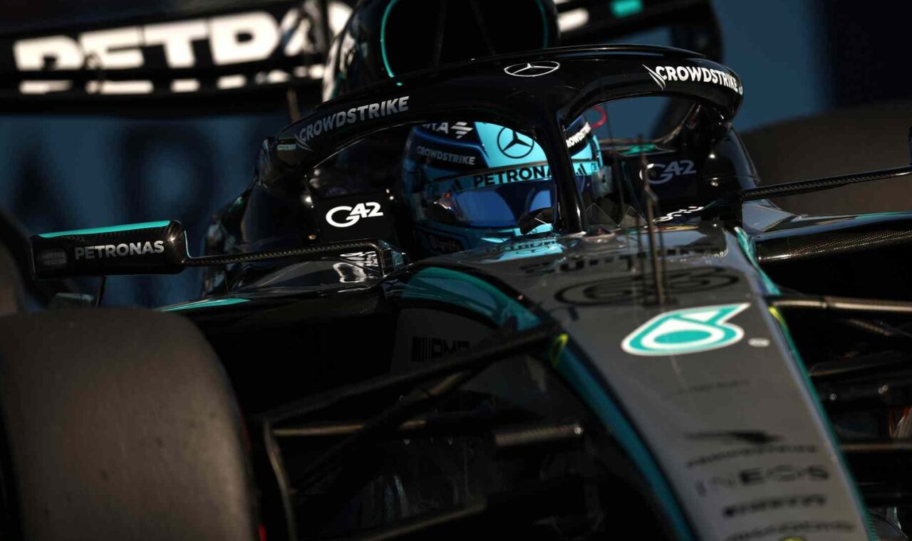 Detalj Mercedes F1 bolida.