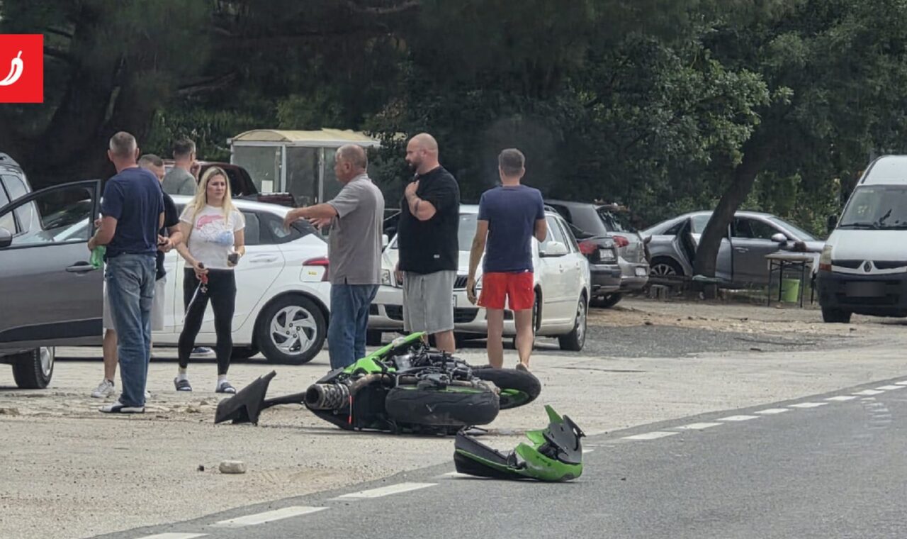 Mjesto prometne nesreće kod Zadra.