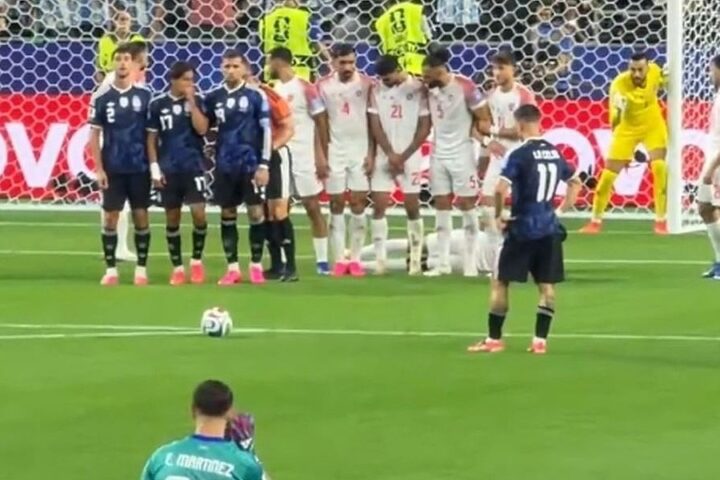 Argentina protiv Jordana izvela neobičnu blokadu kod slobodnog udarca, Lo Celso pogodio za vodstvo