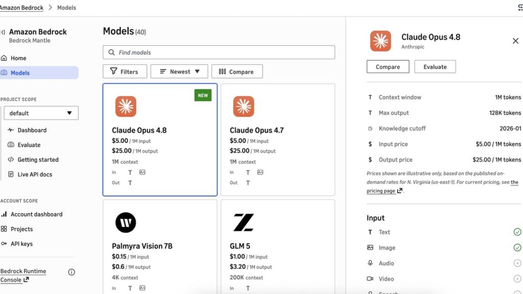 AWS predstavio novo sučelje konzole za Amazon Bedrock s podrškom za OpenAI i Anthropic API-je