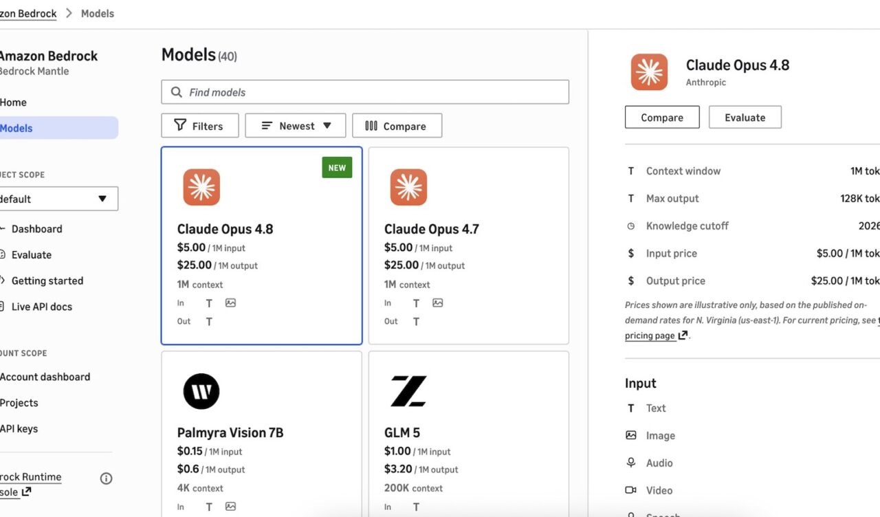 AWS predstavio novo sučelje konzole za Amazon Bedrock s podrškom za OpenAI i Anthropic API-je
