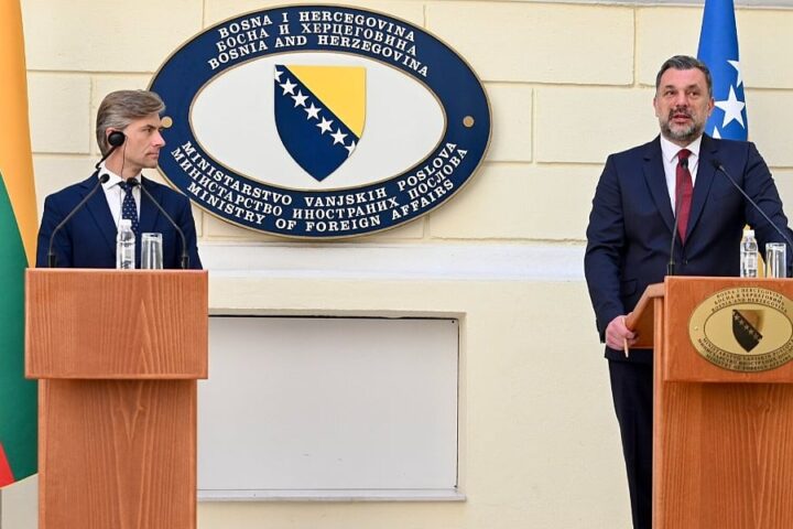 Konaković i litvanski šef diplomacije u Sarajevu razgovarali o europskom putu BiH i sigurnosti Zapadnog Balkana