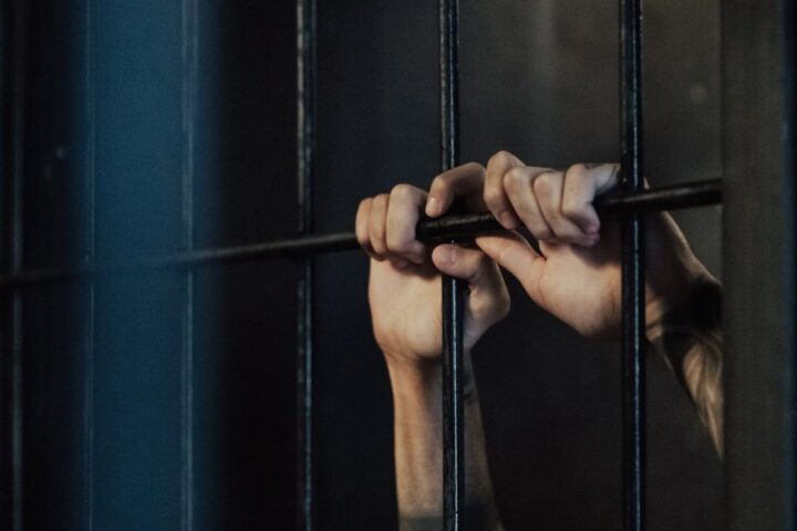 Prison bars and detention illustration