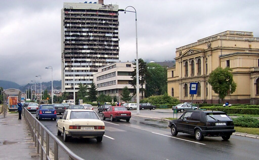 Bosnia and Herzegovina parliament building in Sarajevo