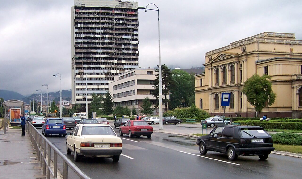 Bosnia and Herzegovina parliament building in Sarajevo