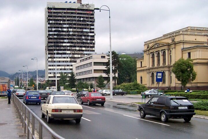 Bosnia and Herzegovina parliament building in Sarajevo