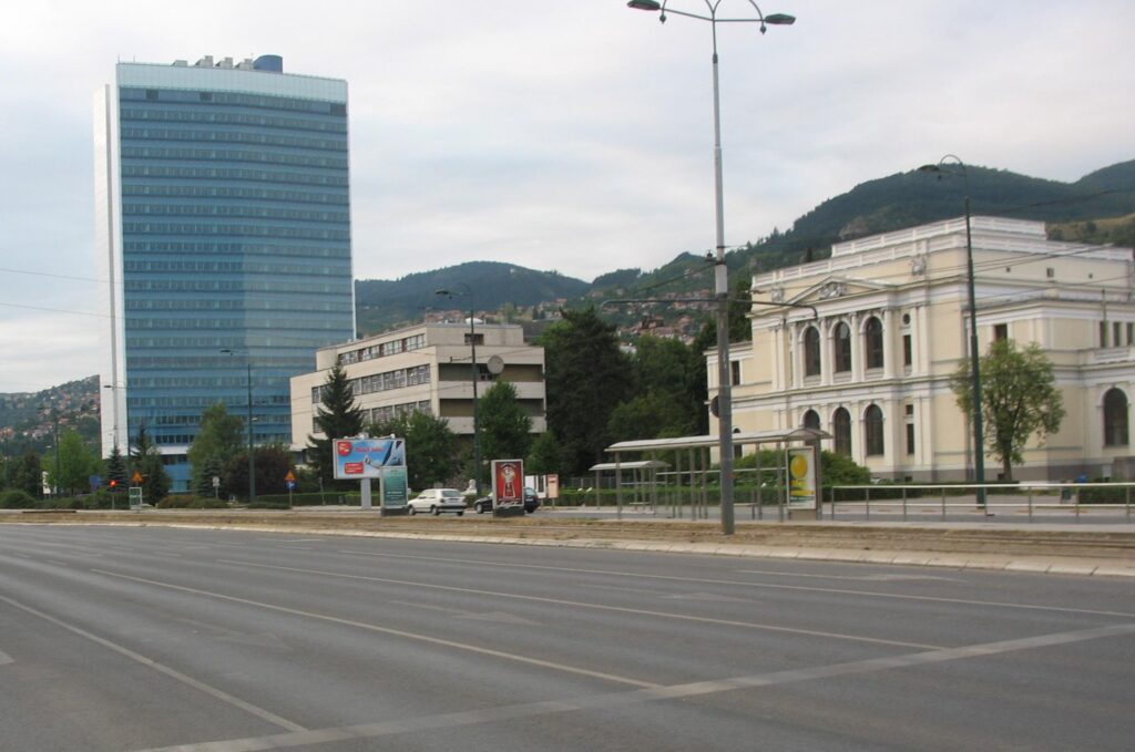 Parliament building in Sarajevo