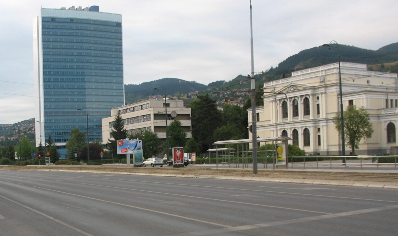 Parliament building in Sarajevo