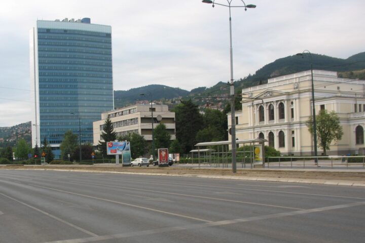 Parliament building in Sarajevo