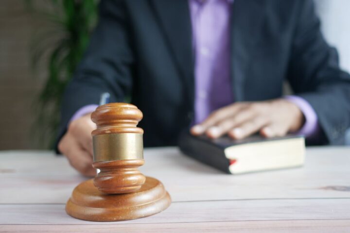 Gavel and legal documents