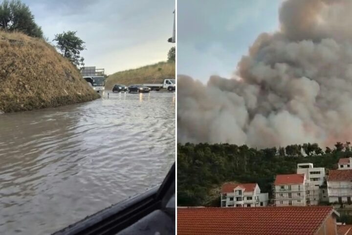 Snažno nevrijeme pogodilo dijelove Hrvatske, na Čiovu i Pelješcu buknuli požari