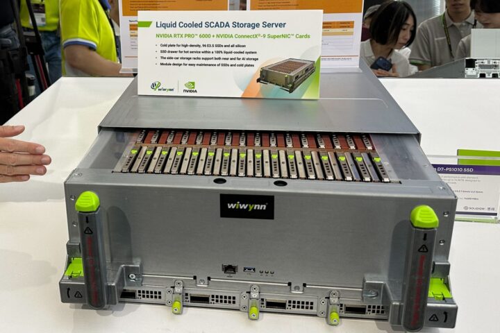Wiwynn pokazao SCADA poslužitelj za AI pohranu s do 2,949 PB i podrškom za PCIe 6.0